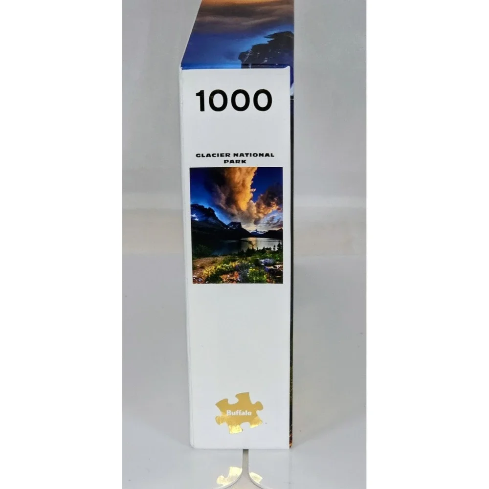 Ret. Buffalo Games Gold Glacier National Park Jigsaw Puzzle 1000 Daniel Ewert